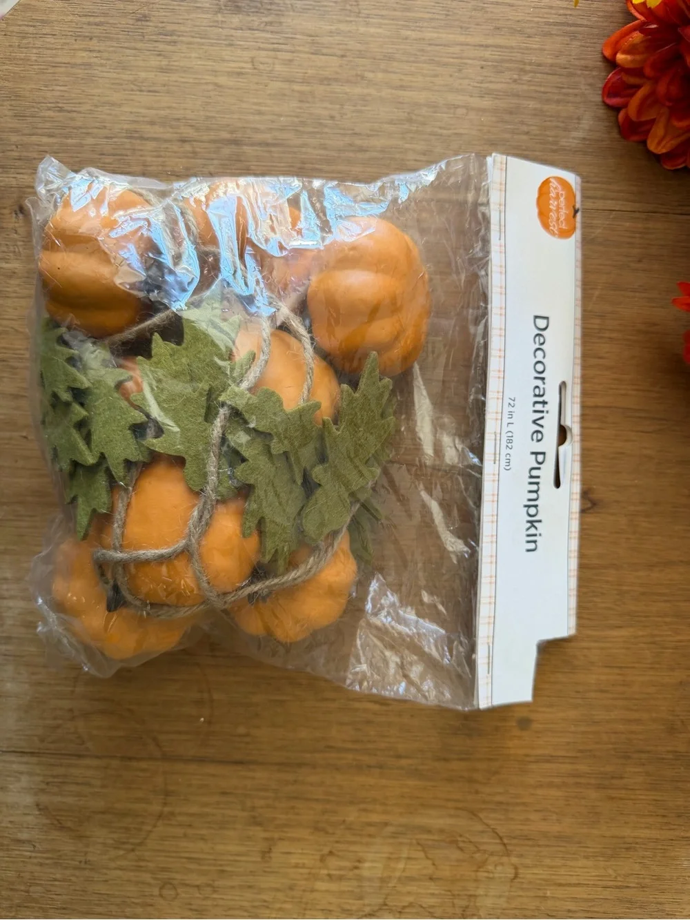Hobby Lobby Orange Decorative Pumpkin Garland